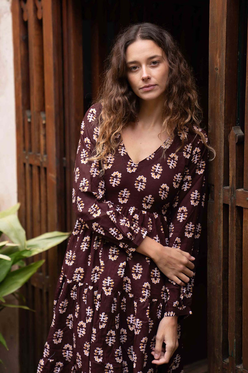 boho tunic dress uk Iris Stonewashed Cotton Tunic Dress
