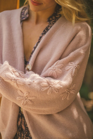 Bellini pink embroidered jumper