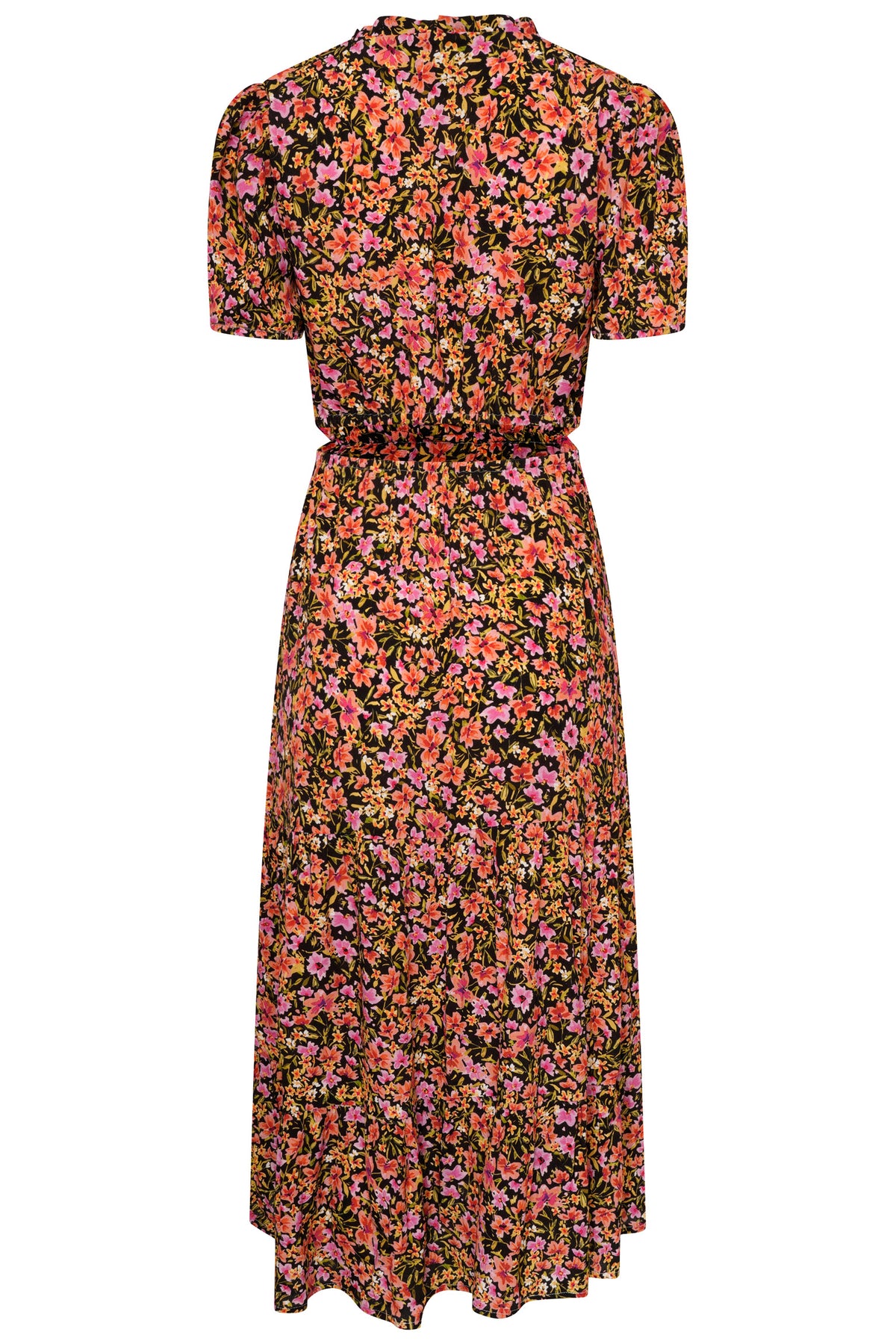 Carlotta Floral Midi Dress With Side Cut Outs