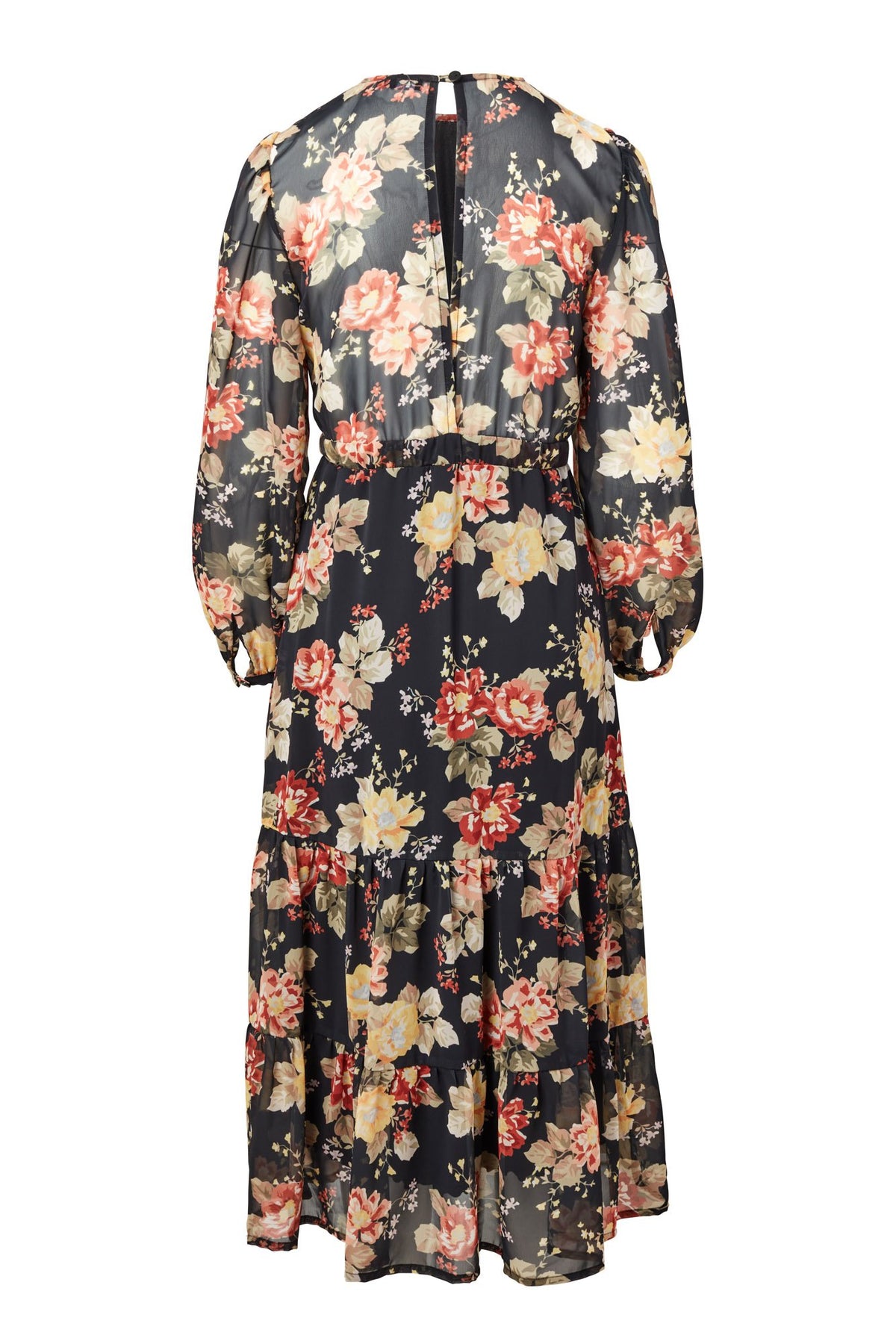 Annecy Dark Floral Midi Dress
