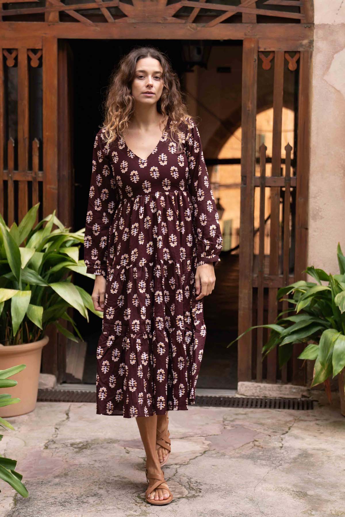 Maeve Midi Tunic Dress In Floral Boho Print Maeve Midi Tunic Dress In Floral Boho Print