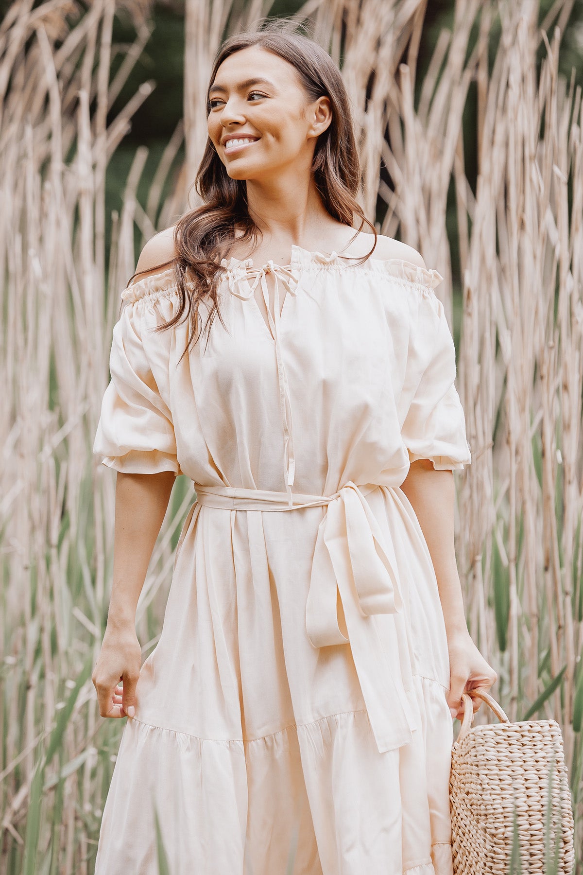 Zara Bardot Midi Dress L'Atelier London Zara Bardot Midi Dress L'Atelier London